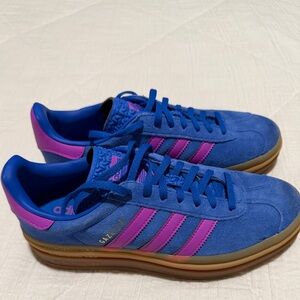 Like new without box, adidas Gazelle Blue & Purple Sneakers